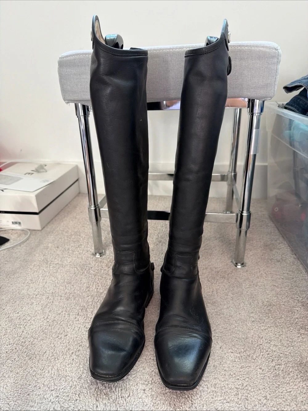 Parlanti Denver Womens Black Tall Boots Size 35 M H Great Condition $1190